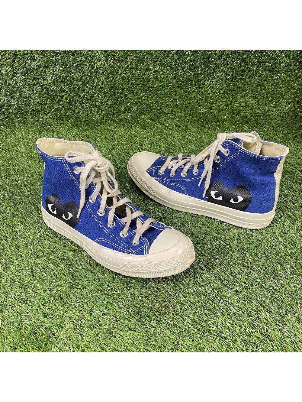 Comme des Garçons PLAY x Converse Chuck 70 Hi 'Blue Quartz' Men’s Size 6 171846C